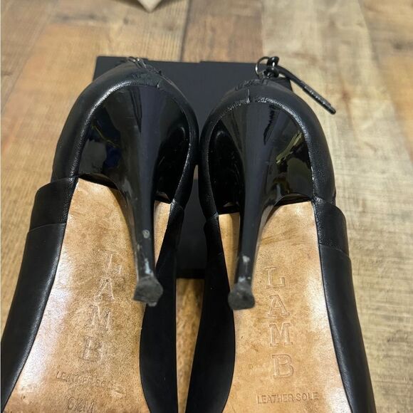 L.A.M.B Deedra Black on Black Booties - Picture 8 of 12